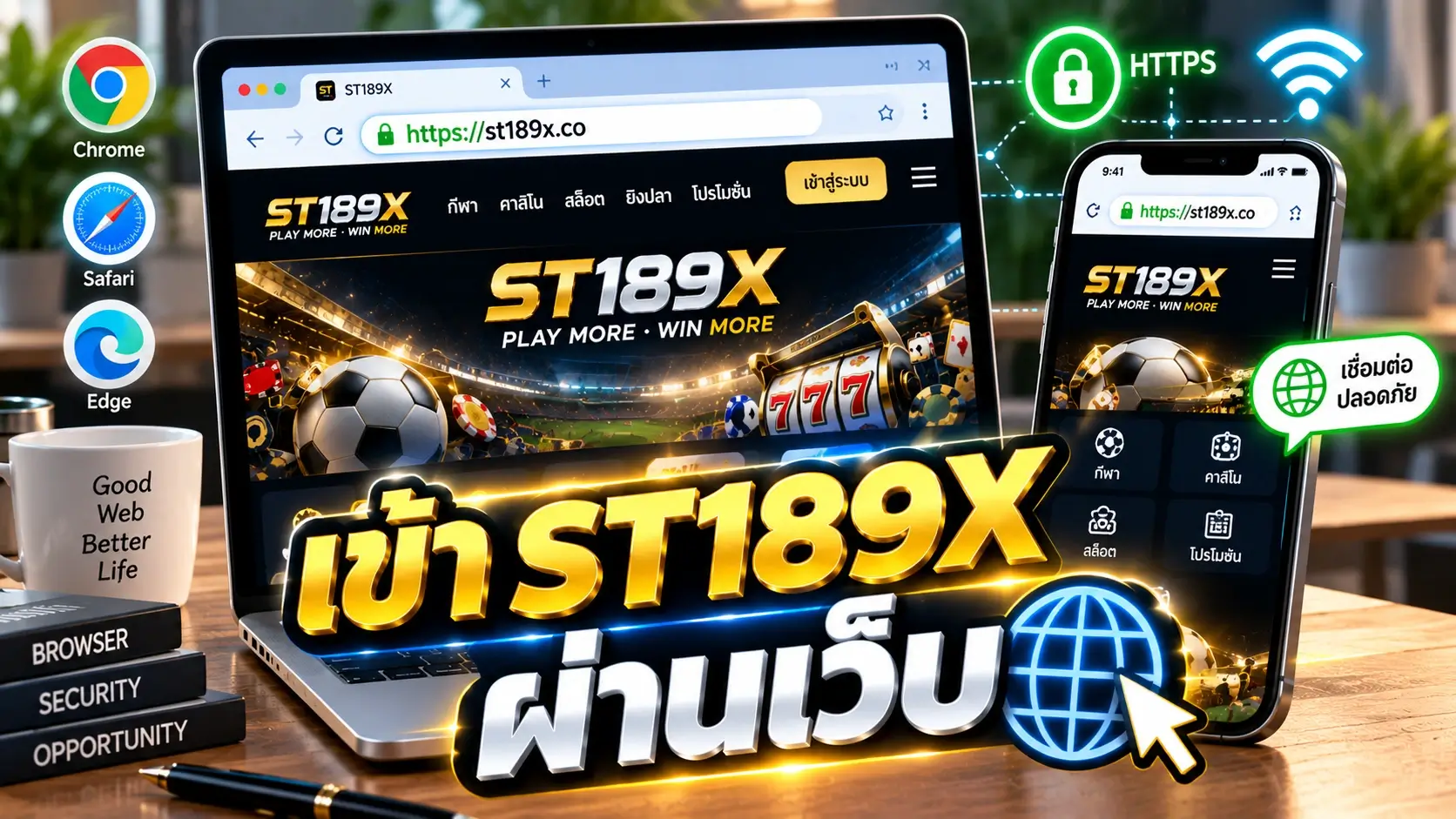 เข้า ST189X ผ่านเว็บ